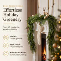 Real-Touch Cedar Garland