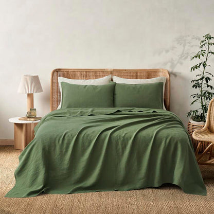 Linen bedset texture