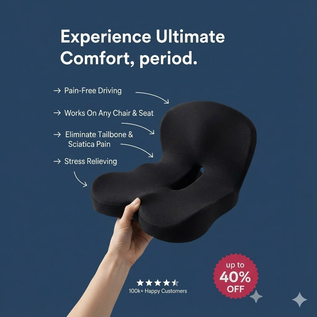 HealthySeat™ - Orthopedic Seat Cushion