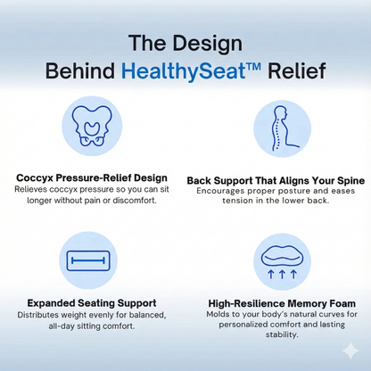 HealthySeat™ - Orthopedic Seat Cushion