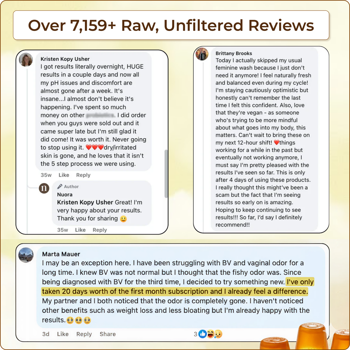 Raw unfiltered reviews