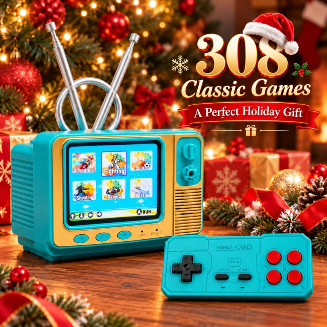 Retro TV Game Console | 308 Classic Games