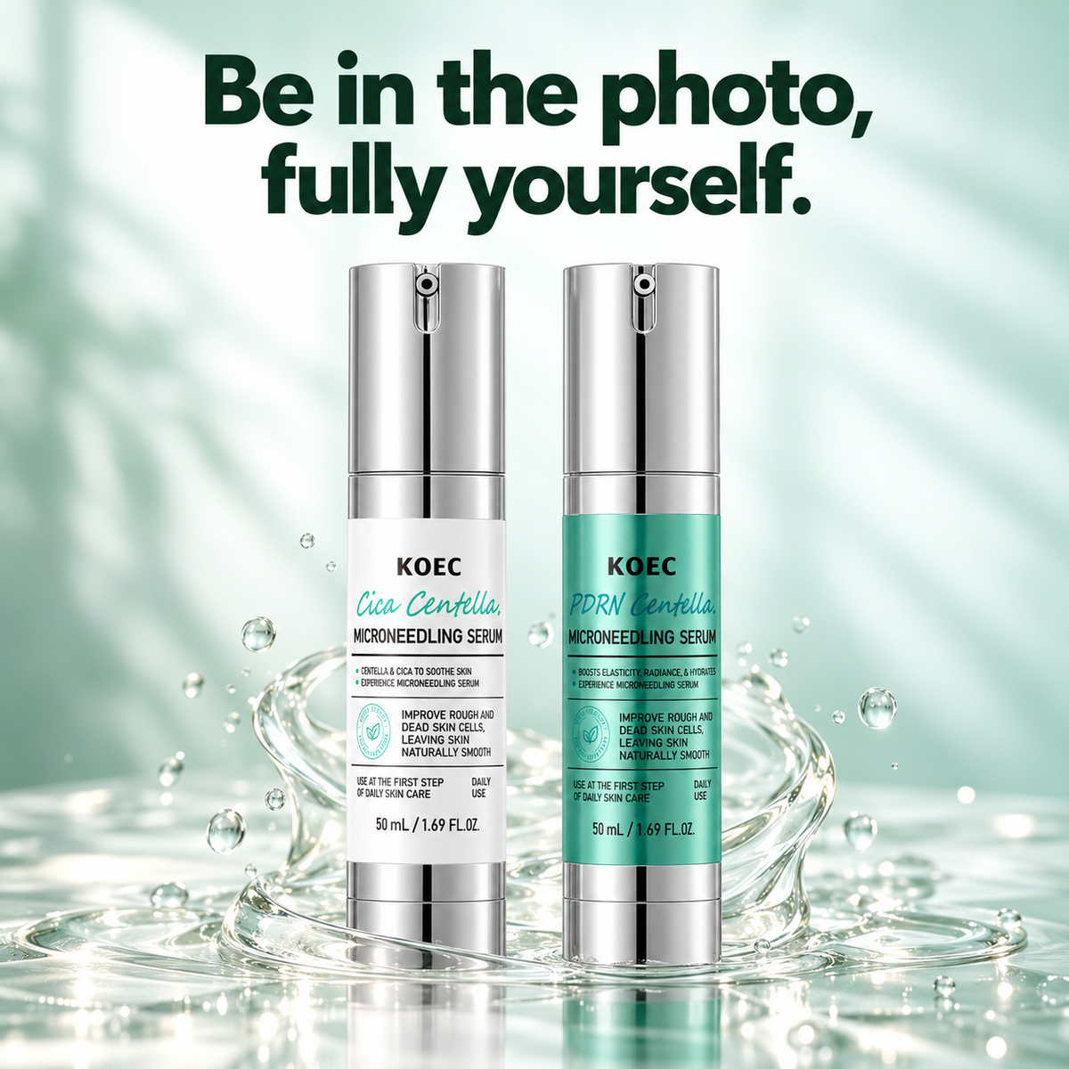 Microneedling Serum Duo: Be in the photo, fully yourself