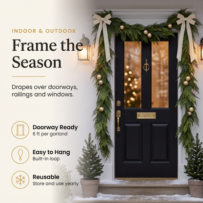 Real-Touch Cedar Garland