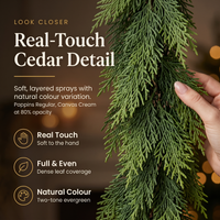 Real-Touch Cedar Garland